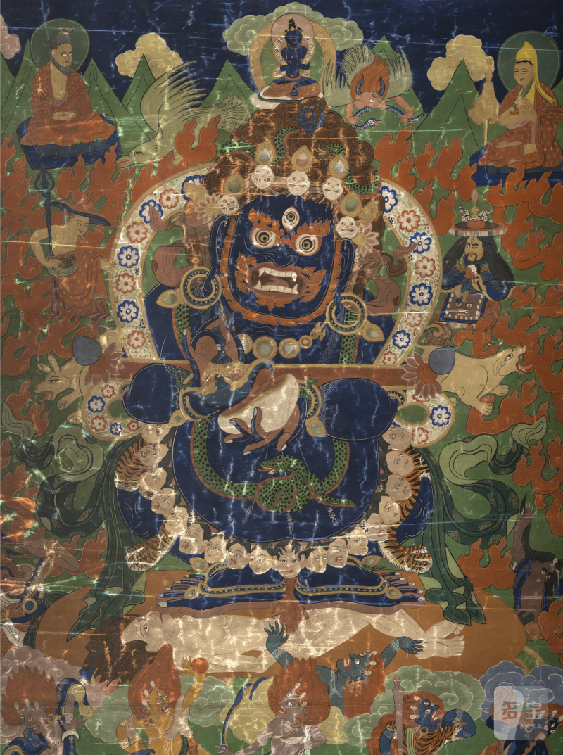 A large thangka depicting Panjaranata Mahakala - 图2